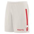 Elbe Short WHT/RED XXL Teknisk trenings-og kampshorts - Unisex