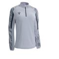 Dora Womens 1/4 Zip Top  SILVER L Teknisk treningsgenser til dame