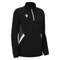 Maira 1/4 Zip Top Woman BLK/WHT 3XS Teknisk treningsgenser til dame